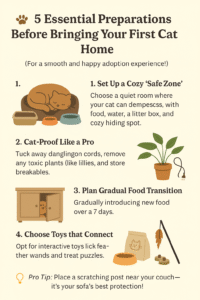 5 Essential Preparations Before Bringing Your First Cat Home